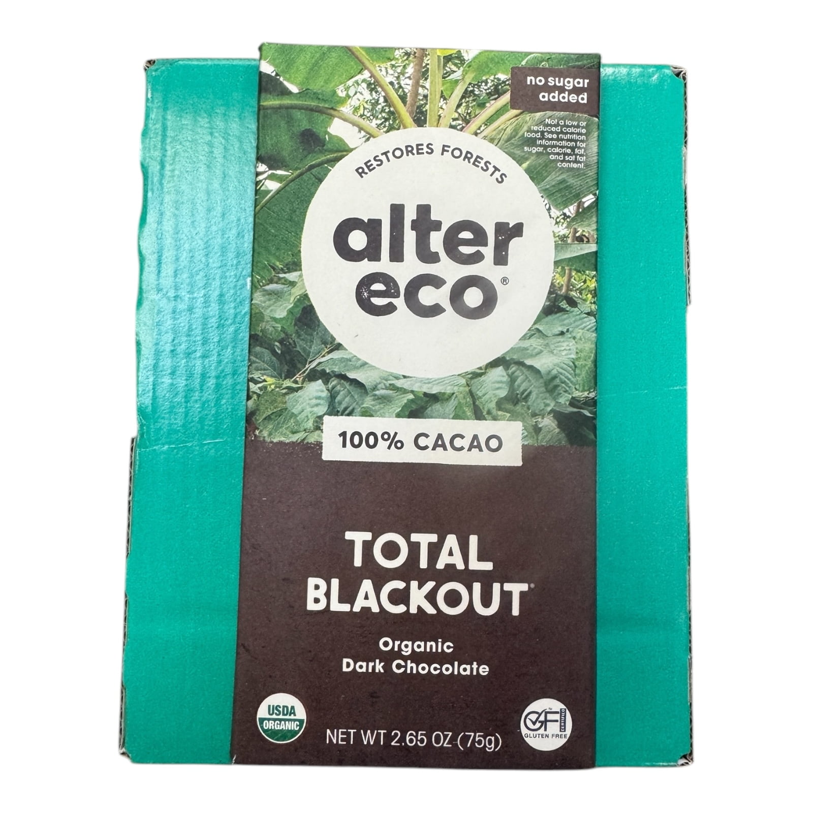 Alter Eco 12 Pack Dark Chocolate Bars Total Blackout 2.65oz Each 2026 Expiration