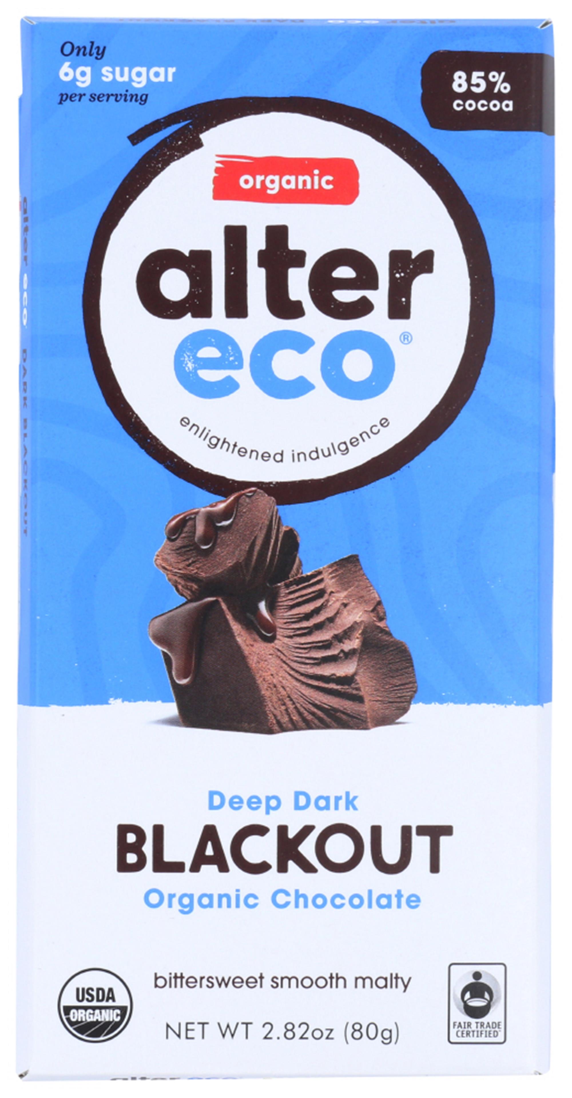 Alter Eco America Blackout Organic Dark Chocolate Bar, 2.82 oz - image 1 of 2