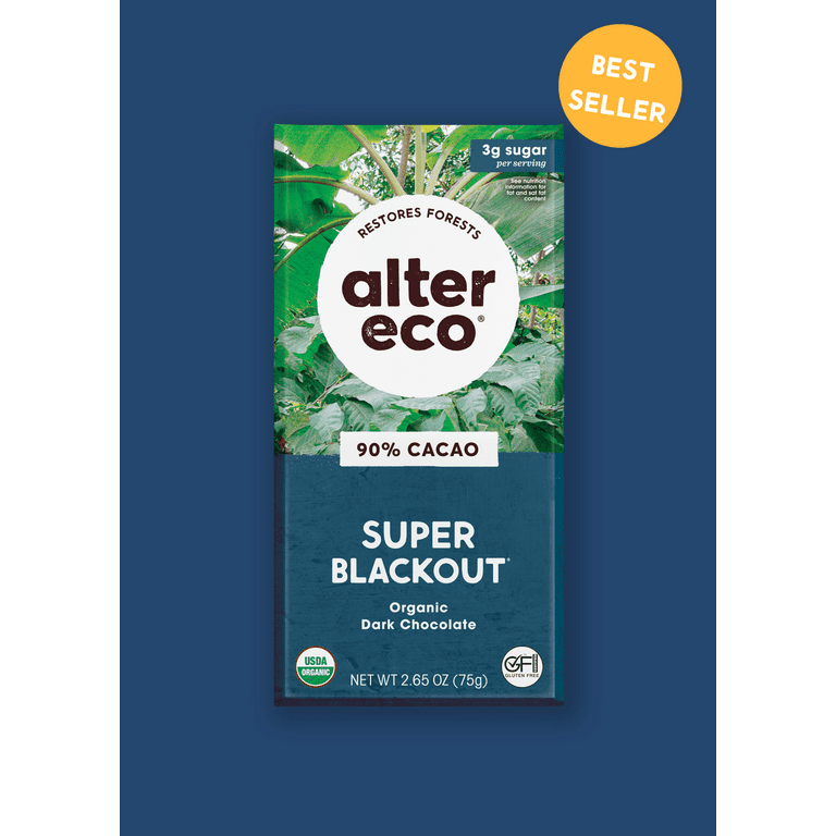 その他 atobekego1416 Pack of 12, Alter Eco Super Blackout Organic Dark Chocolate Bar