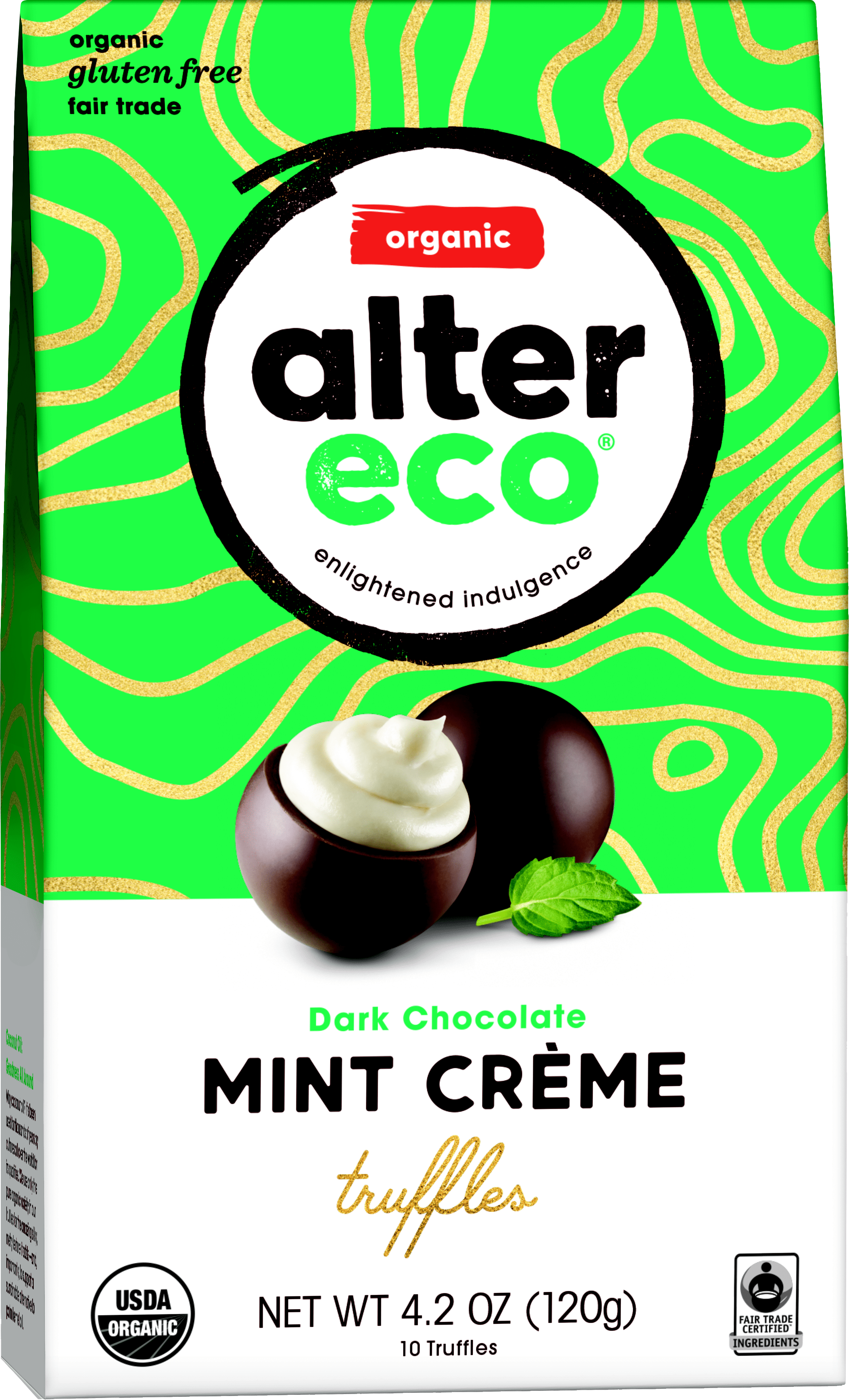 Alter Eco - Mint Creme Organic Chocolate Truffles 10 Ct.