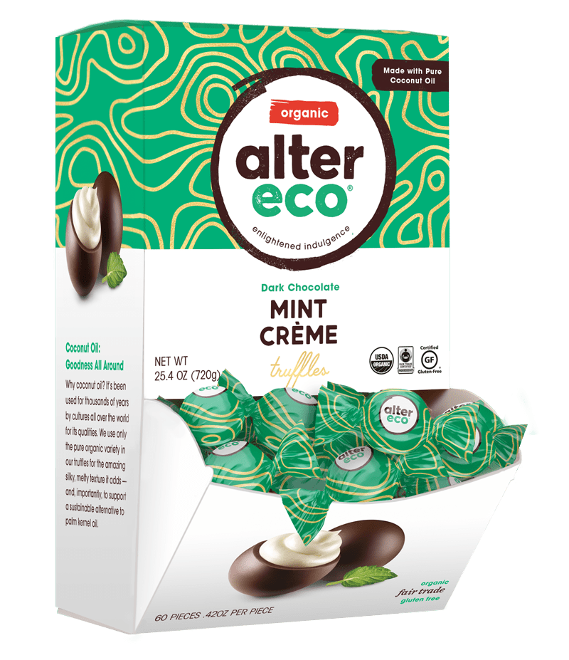 Alter Eco Mint Creme Organic Chocolate Truffles, 60 Ct.