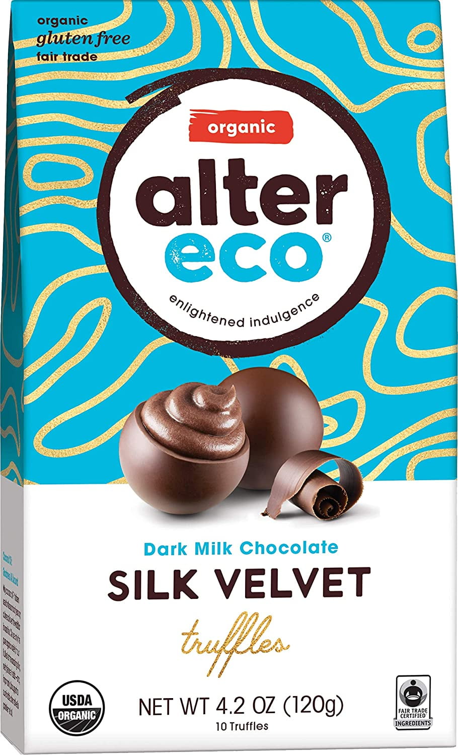 Alter Eco - Velvet Truffles, Dark Milk Chocolate, 39% Cocoa, Organic