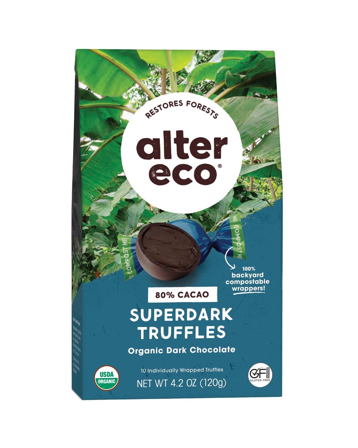 Alter Eco | SuperDark Chocolate Truffles | Pure Dark Cocoa, Fair Trade ...