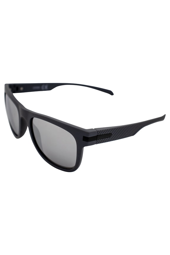 Crash Sports Fashion Retro Sunglasses for Men or Women Gray Frame w/Metal Accents & Flash Mirror Lenses