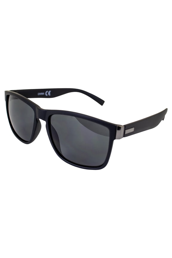 Drift Sports Fashion Retro Sunglasses for Women Black Frame w/Silver Metal Accent & Smoke Lenses