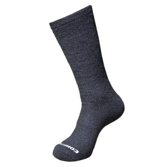 Altera Men's Conquer Light Weight Over The Calf Socks, Black, Medium (5-9)