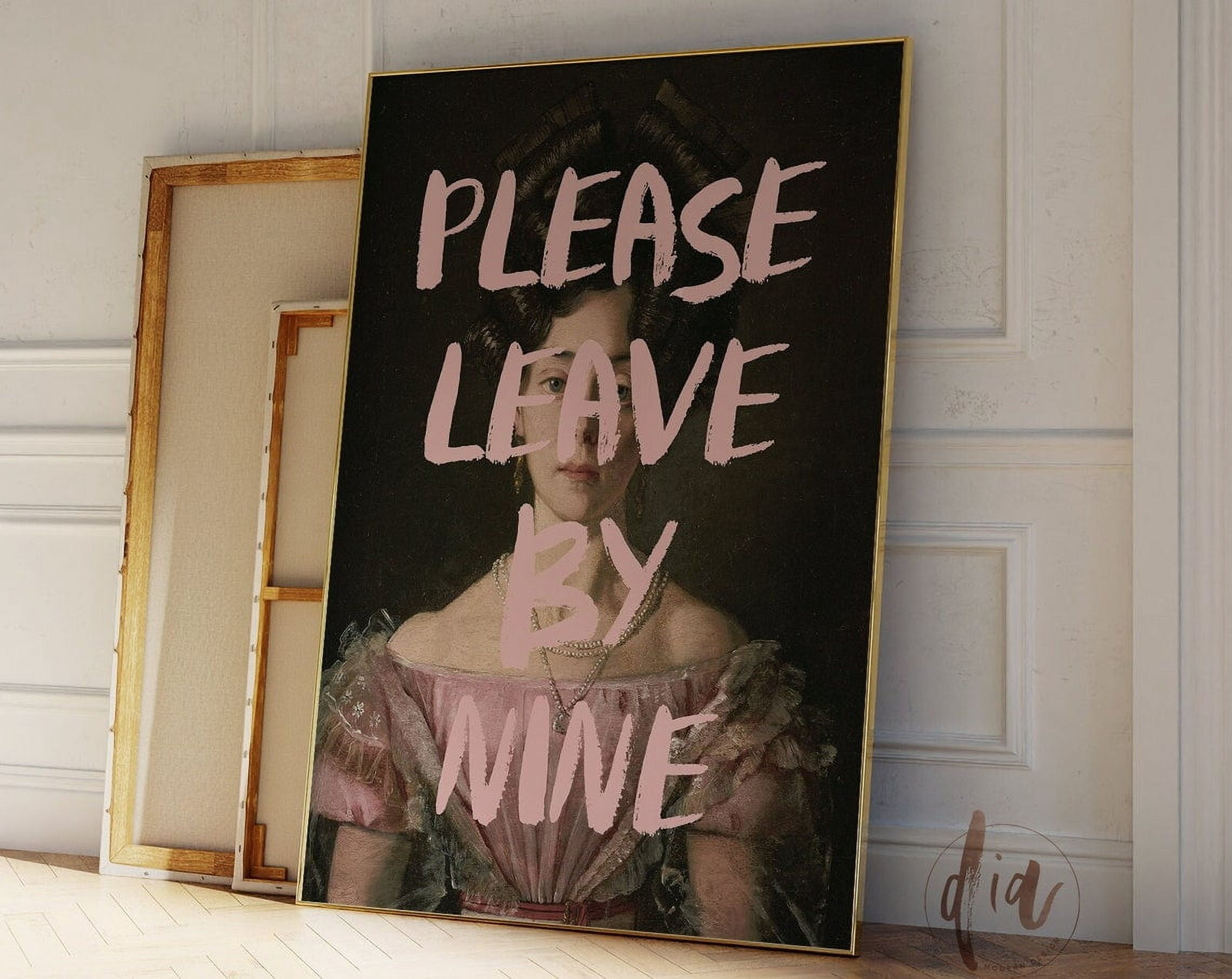 Altered Art Gallery Wall Print, Please Leave By Nine, Altered Victorian ...