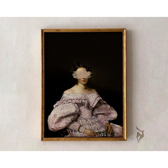 Altered Art Portrait Eclectic Baroque Decor