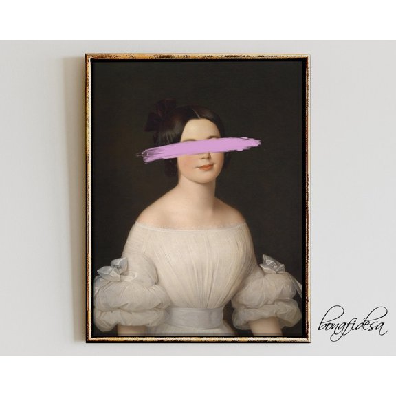 Altered Baroque Portrait Eclectic Decor Wall Art