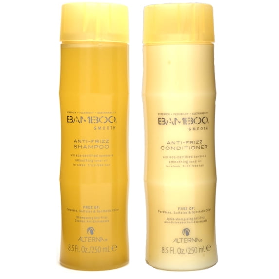 Alterna 8.5 Fl Oz Bamboo Smooth Anti-Frizz Shampoo and Conditioner ...