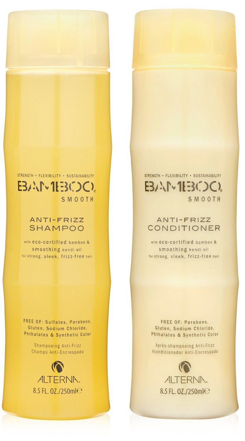 Alterna Bamboo Smooth AntiFrizz Shampoo and Conditioner, 8.5Ounce Duo Set