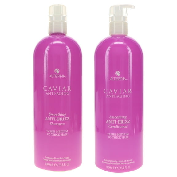 Alterna CAVIAR Smoothing Anti-Frizz Shampoo 33.8 oz & Conditioner 33.8 oz Combo Pack