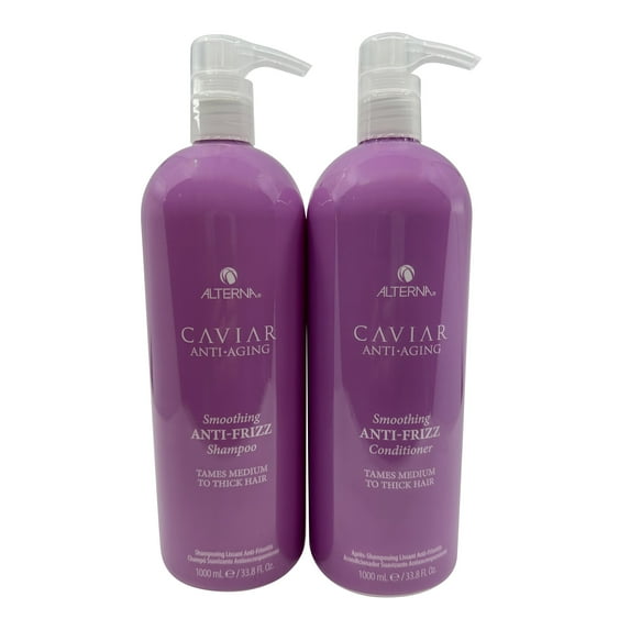 Alterna Caviar Anti Aging Anti Frizz Shampoo & Conditioner Medium & Thick Hair 33.8 oz Each