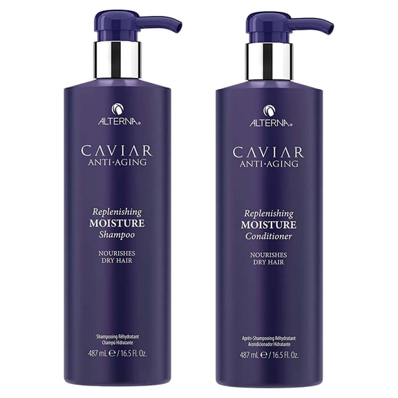 Alterna Caviar Anti-Aging Replenishing Moisture DUO: Shampoo and Conditioner (16.5 oz Each)