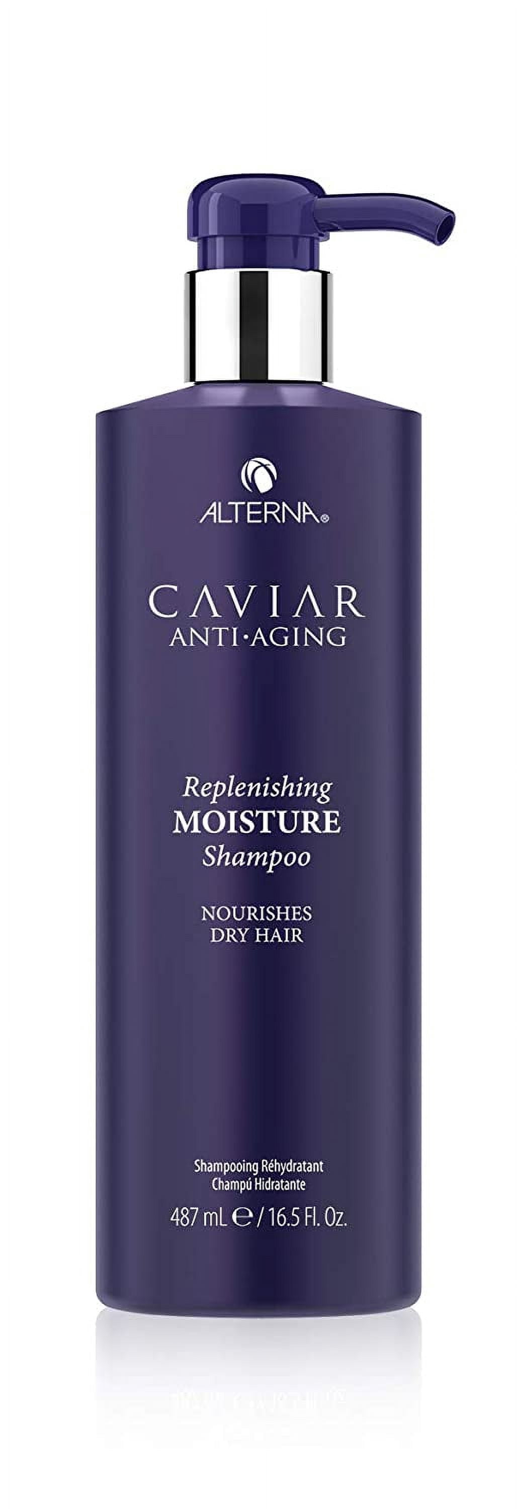 Alterna Caviar Anti-Aging Replenishing Moisture Shampoo | For Dry, Brittle Hair | Protects, Restores & Hydrates | Sulfate Free Size: 16.5 Ounce