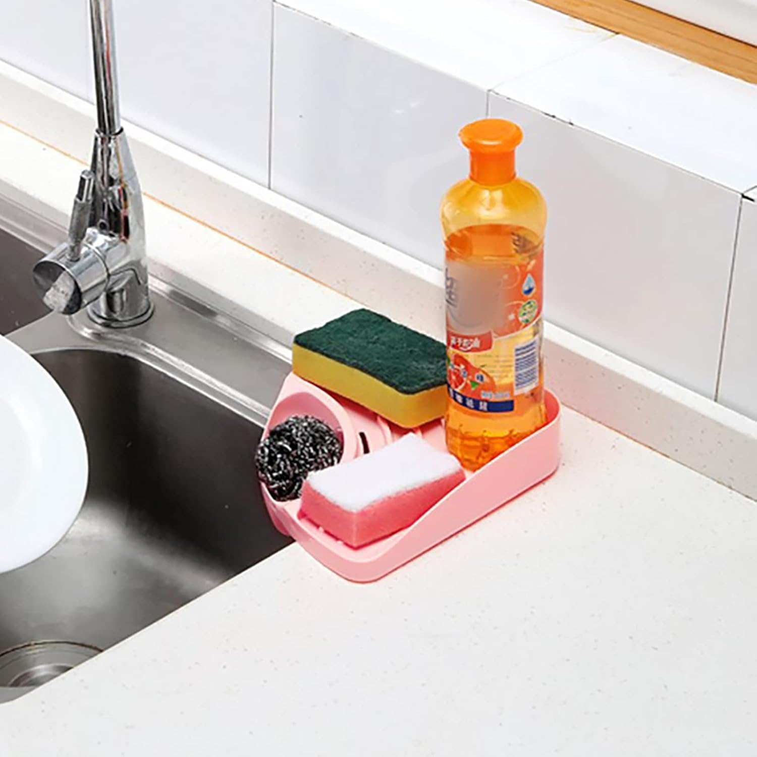 Alternatech Products Sink Sponge Rack Stand Kitchen Faucet Storage Rack