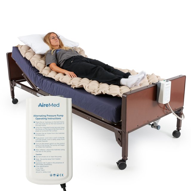 Alternating Air Pressure Mattress Pad with Ultra Quiet Electric Pump