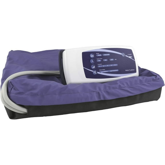 Alternating Pressure Wheelchair Cushion by MobiCushion - Pneumatic Air Pillow Relief for Pressure Sores - Reduces Pressure on Scooters Chairs Recliners - Rechargeable Battery - Taiwan Version 18"x18"