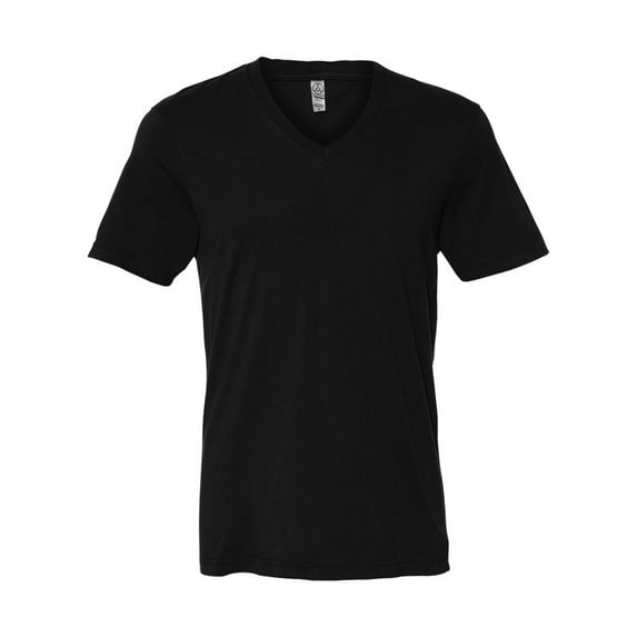 Alternative 1032 Men's Basic V-Neck T-Shirt - Black - Small