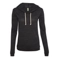 thumbnail image 1 of Alternative 1928 Women's Hooded Pullover T-Shirt - Eco Black - Small, 1 of 2