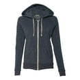 thumbnail image 1 of Alternative 9573 Women's Fleece Hooded Full Zip Sweatshirt - Eco True Navy - Large, 1 of 2
