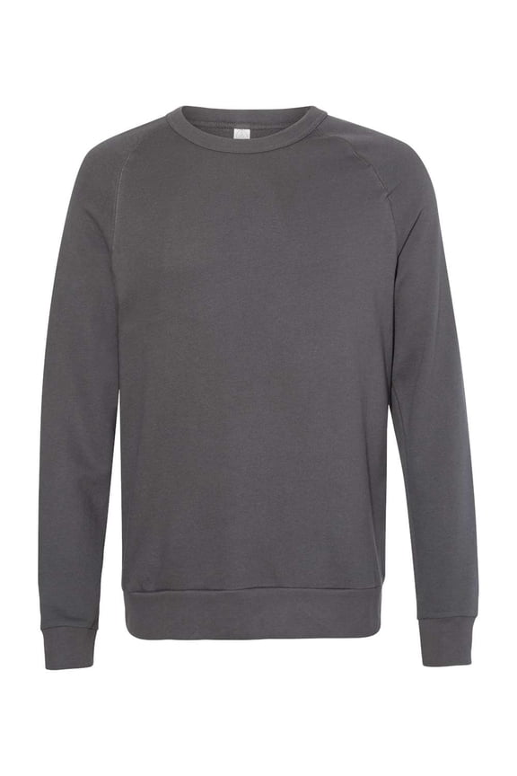 9575ZT Unisex Washed Terry Champ Sweatshirt-Dark Grey-L