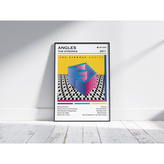 Alternative Angels Symbol Retro Future Design Wall Art Studio, Unframed Poster