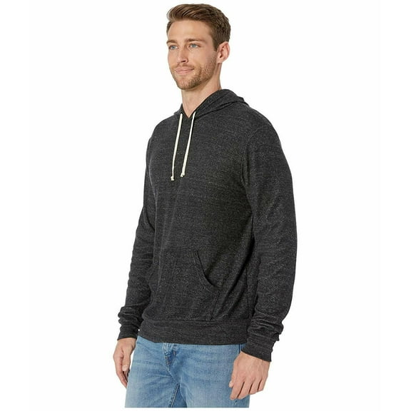 Alternative Apparel Challenger Eco-Toweling Pullover Hoodie Eco Black Small