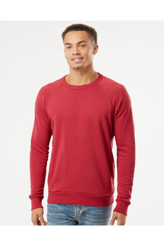 B00712786 Men Champ Lightweight Eco-Washed French Terry Pullover, Olive Tonal Tie Dye - Extra Large