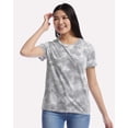 thumbnail image 1 of Alternative B04612023 Women Cotton Jersey Go-To T-Shirt, Grey Tie Dye - Small, 1 of 5