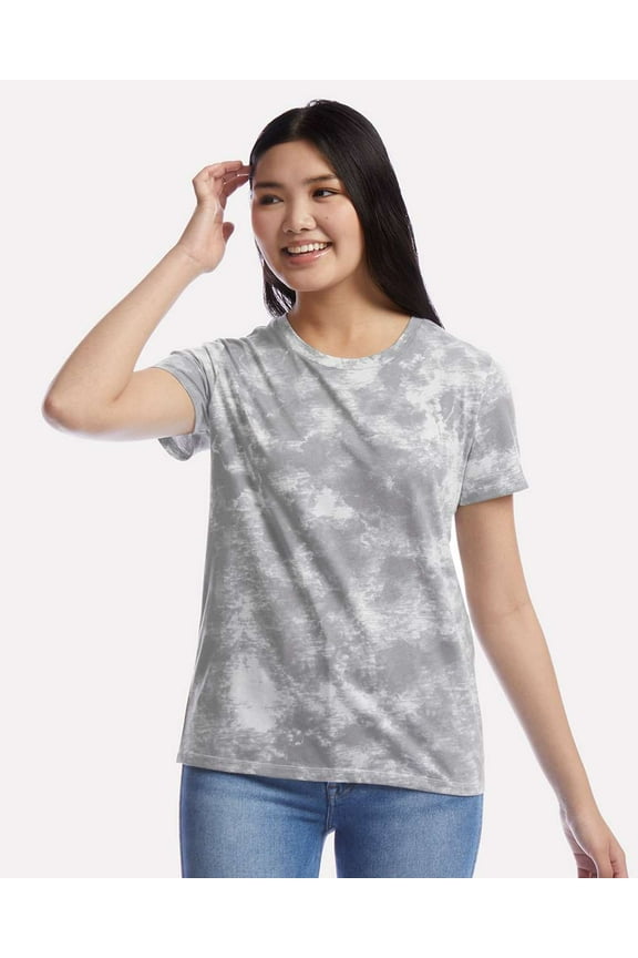 Go-To T-Shirt, Grey Tie Dye, Women's
