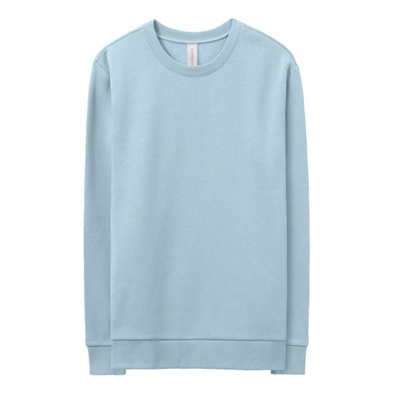 Alternative B04812017 Men Eco-Cozy Fleece Sweatshirt, Light Blue - 2XL