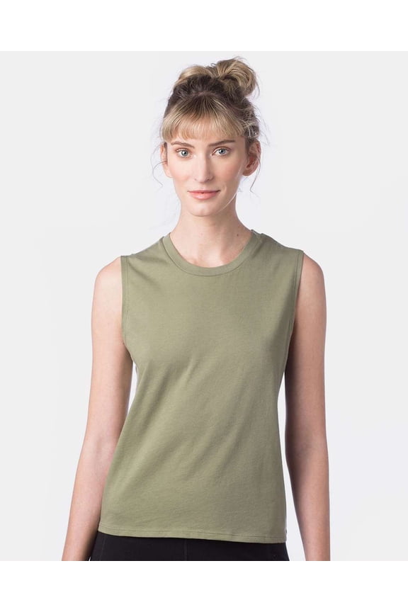 Women's Cotton Jersey Go-To Crop Muscle Tank