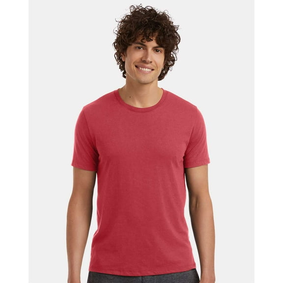Alternative B06112702 Earthleisure Modal Tri-Blend T-Shirt, Faded Red - Extra Small