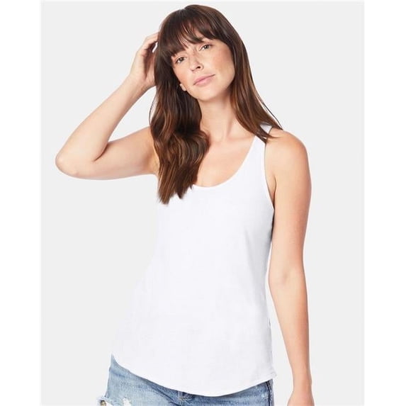 Alternative B55212132 Women Vintage Jersey Backstage Tank Top, Charcoal Heather - Extra Small