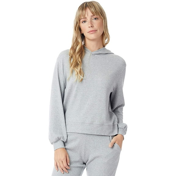 Alternative Blair Cotton Modal Interlock Hoodie Heather Grey LG
