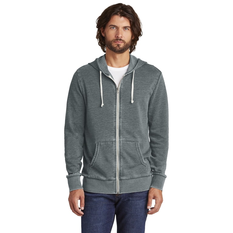 hoodie with zipper in back