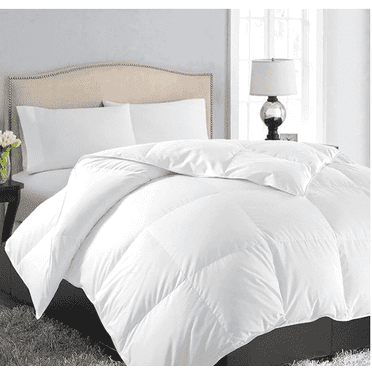 Alternative Comforter (White, King) - All Season Soft Quilted King Size Bed Comforter - Duvet Insert with Corner Tabs - Winter Summer Warm Fluffy, 66x90 inches