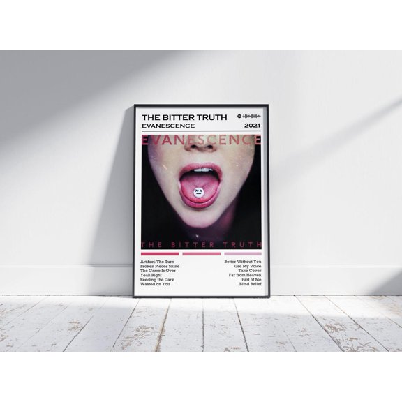 Alternative Dark Gothic Reflection Symbol Wall Art Room Decor, Unframed Poster