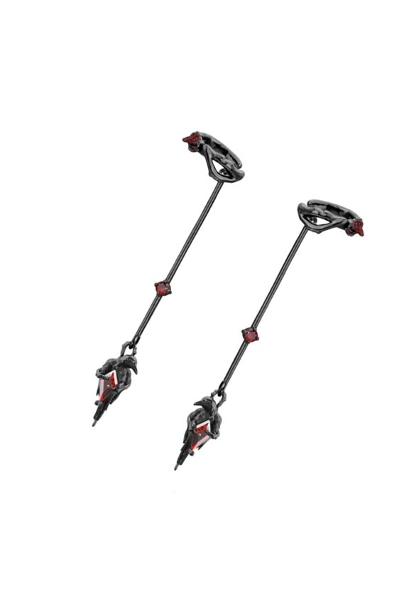 Alternative Goth Ear Cuff Unisex Clip On Jewelry And Rose Decoration Dark Earrings For Alternative Styles Women