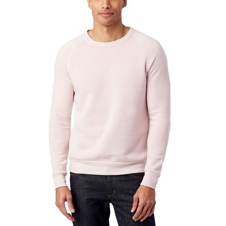 Alternative Men s Champ Eco Fleece Sweatshirt Eco Rose Quartz Large