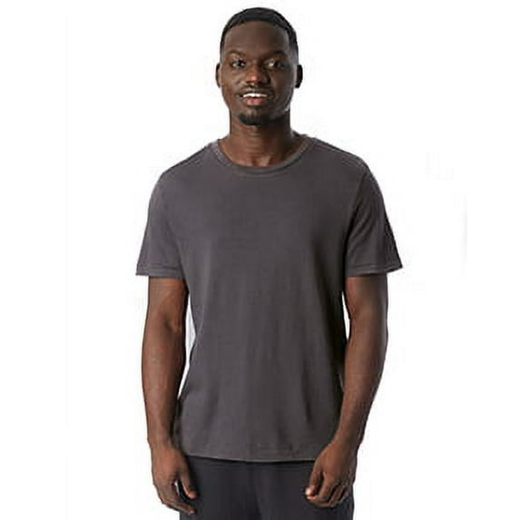 Alternative Men's Outsider Heavy Wash Jersey T-Shirt, Dark Grey, 2XLarge