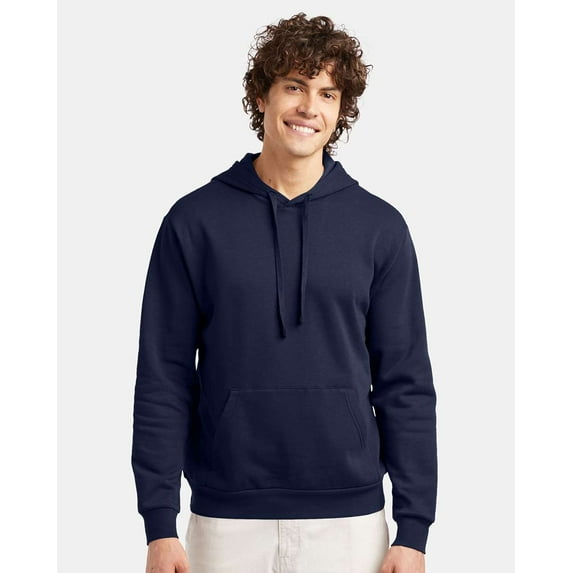 Alternative Mens Eco-Cozy Fleece Pullover Hoodie 8804PF, 3XL, Midnight Navy