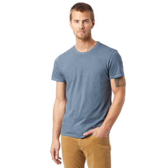 Alternative-Mens Garment-Dyed Cotton Distressed Heritage Fashion T-Shirt-04850C1