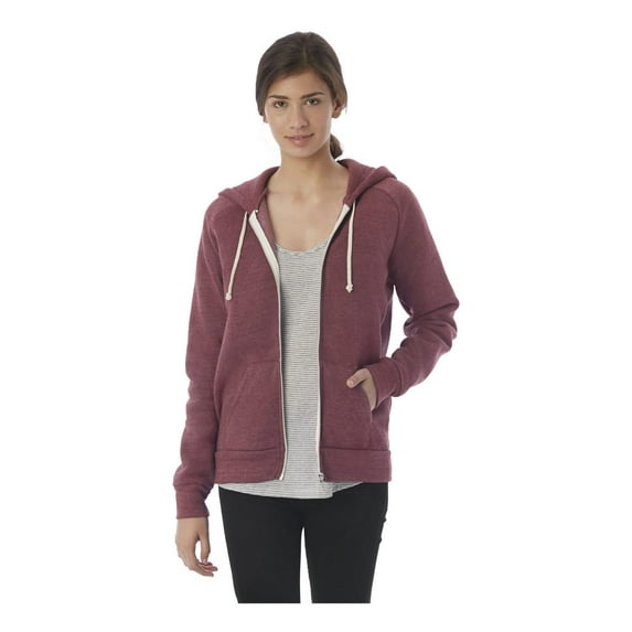 Alternative - NIB - Women’s Adrian Eco-Fleece Full-Zip Hooded Sweatshirt