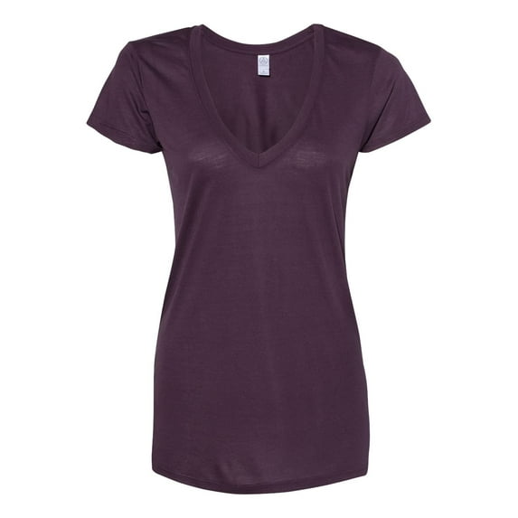 Alternative - New NIB - Women's Slinky Jersey V-Neck Tee
