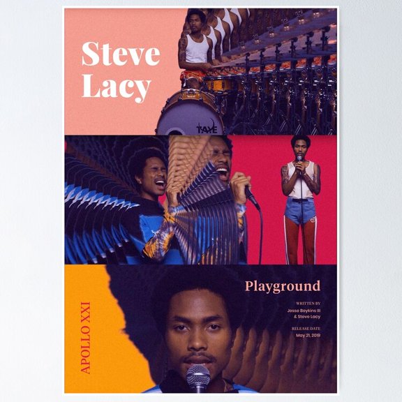 Alternative R&B Musician Steve Lacy Apollo XXI Album Music Wall Decor, Unframed Poster