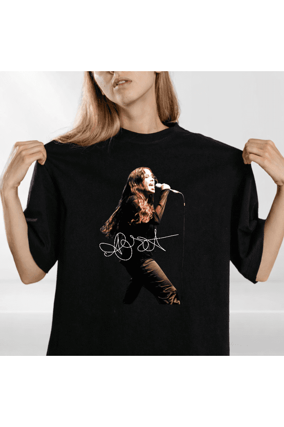 Alternative Rock Singer Signature Graphic Crewneck T-shirt Top,for men and women up to 5XL