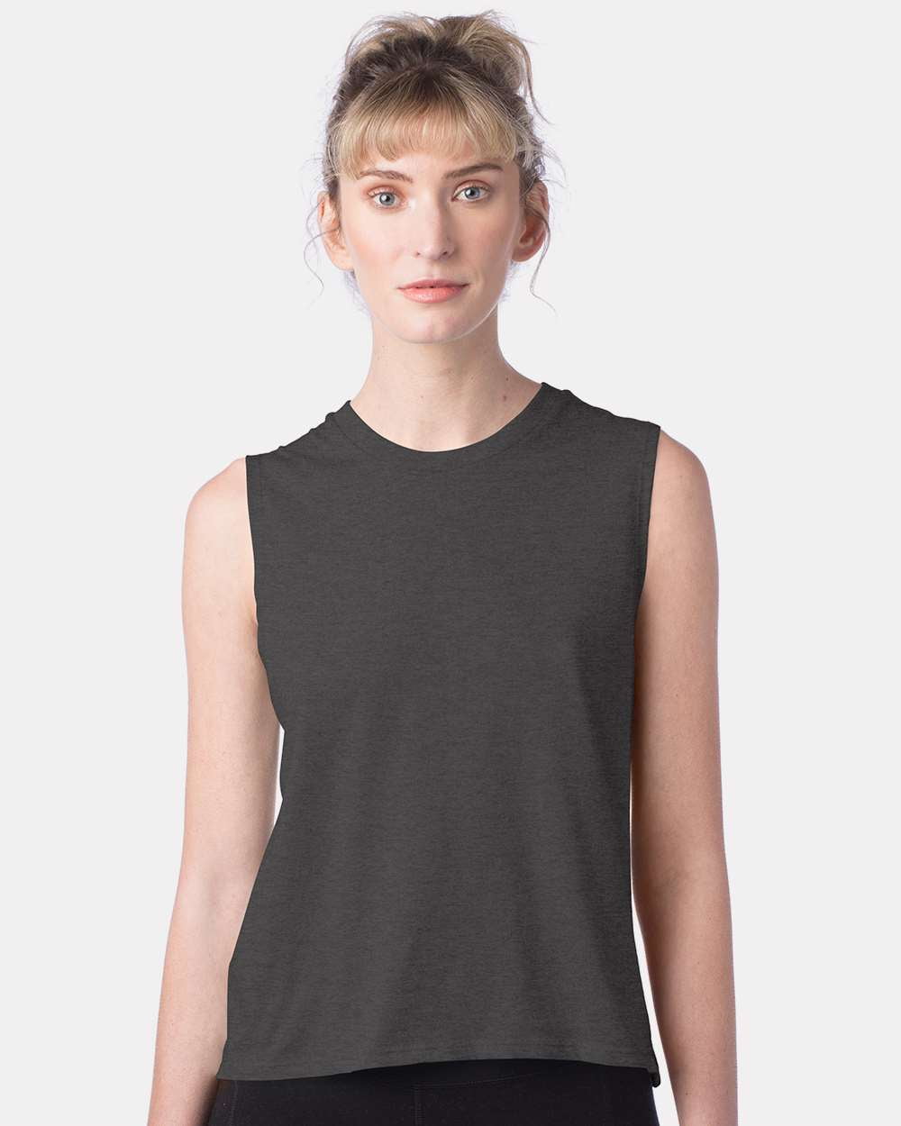 alternative women's cotton jersey go to crop muscle tank