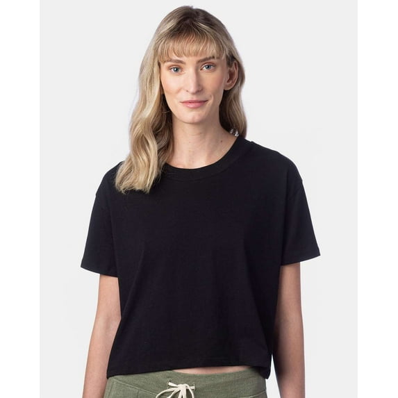 Alternative Women's Cotton Jersey Go-To Headliner Crop Tee